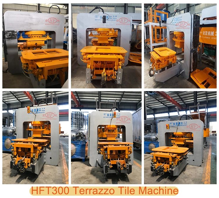 Hongfa Terrazzo Tile Making Machine in Chile Bolivia Pakistan Ethiopia Ceramic Plate Tiles Making Machines