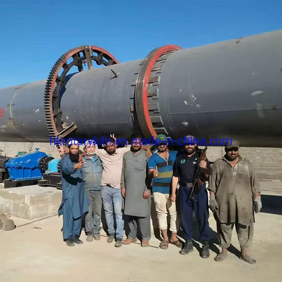 Linea di produzione di forni rotanti con rivestimento per olio da 500 tonnellate al giorno